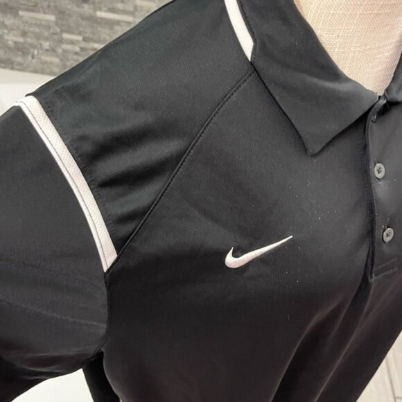 Nike Men's Black Polo with White Accents XL NWOT - Picture 4 of 6